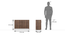 Alex Shoe Cabinet (Classic Walnut Finish, 12 pair Configuration) by Urban Ladder - Design 1 Dimension - 571302