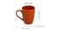Moroccan Tangerine Gold Ceramic Coffee Mug (Tangerine and Golden) by Urban Ladder - Design 1 Dimension - 571783