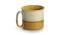 A Glazed Cosmos Multicolor Ceramic Noodle Mug (Mustard Yellow & Off White) by Urban Ladder - Cross View Design 1 - 571916