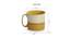 A Glazed Cosmos Multicolor Ceramic Noodle Mug (Mustard Yellow & Off White) by Urban Ladder - Design 1 Dimension - 571971