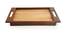 Gilead Brown Solid Wood Serving Tray (Natural Light and Dark Brown) by Urban Ladder - Design 1 Side View - 572167
