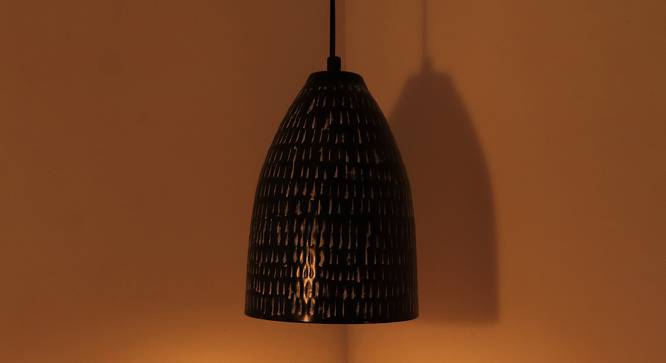 Bedelia Black Cast Iron Hanging Light (Black & Silver) by Urban Ladder - Cross View Design 1 - 572247