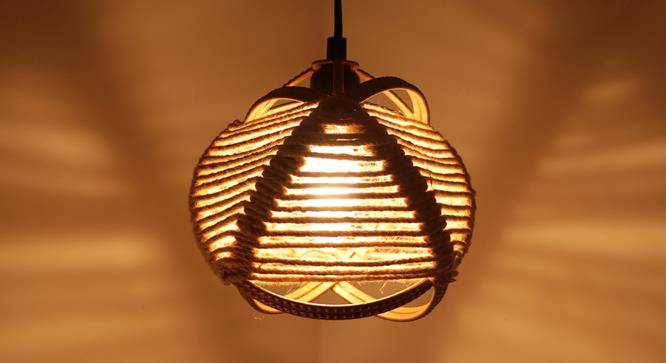 Vita Gold Cast Iron Hanging Light (Matte Gold) by Urban Ladder - Front View Design 1 - 572553