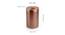 Blooming Flower Brown  Container With Lid (Copper) by Urban Ladder - Design 1 Dimension - 572992
