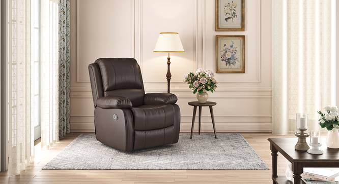 Lebowski Recliner (One Seater, Espresso) by Urban Ladder - Design 1 Full View - 574572