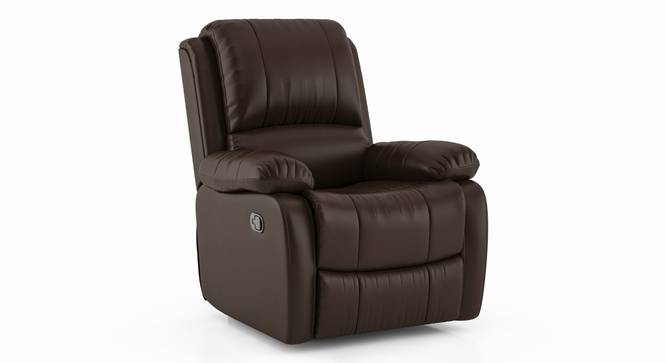 Lebowski Recliner (One Seater, Espresso) by Urban Ladder - Front View Design 1 - 574575