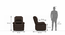 Lebowski Recliner (One Seater, Espresso) by Urban Ladder - Design 1 Dimension - 574593