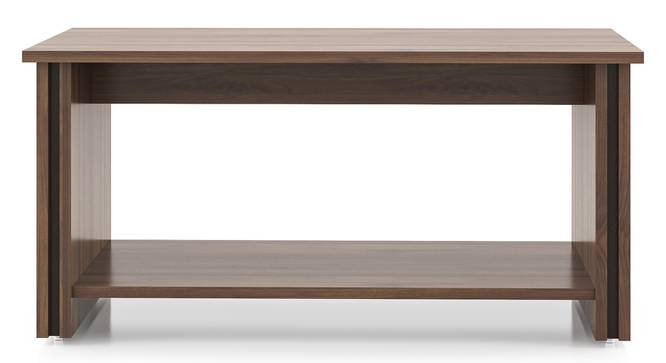 Adele Rectangular Engineered Wood Coffee Table (Classic Walnut Finish) by Urban Ladder - Front View Design 1 - 574616