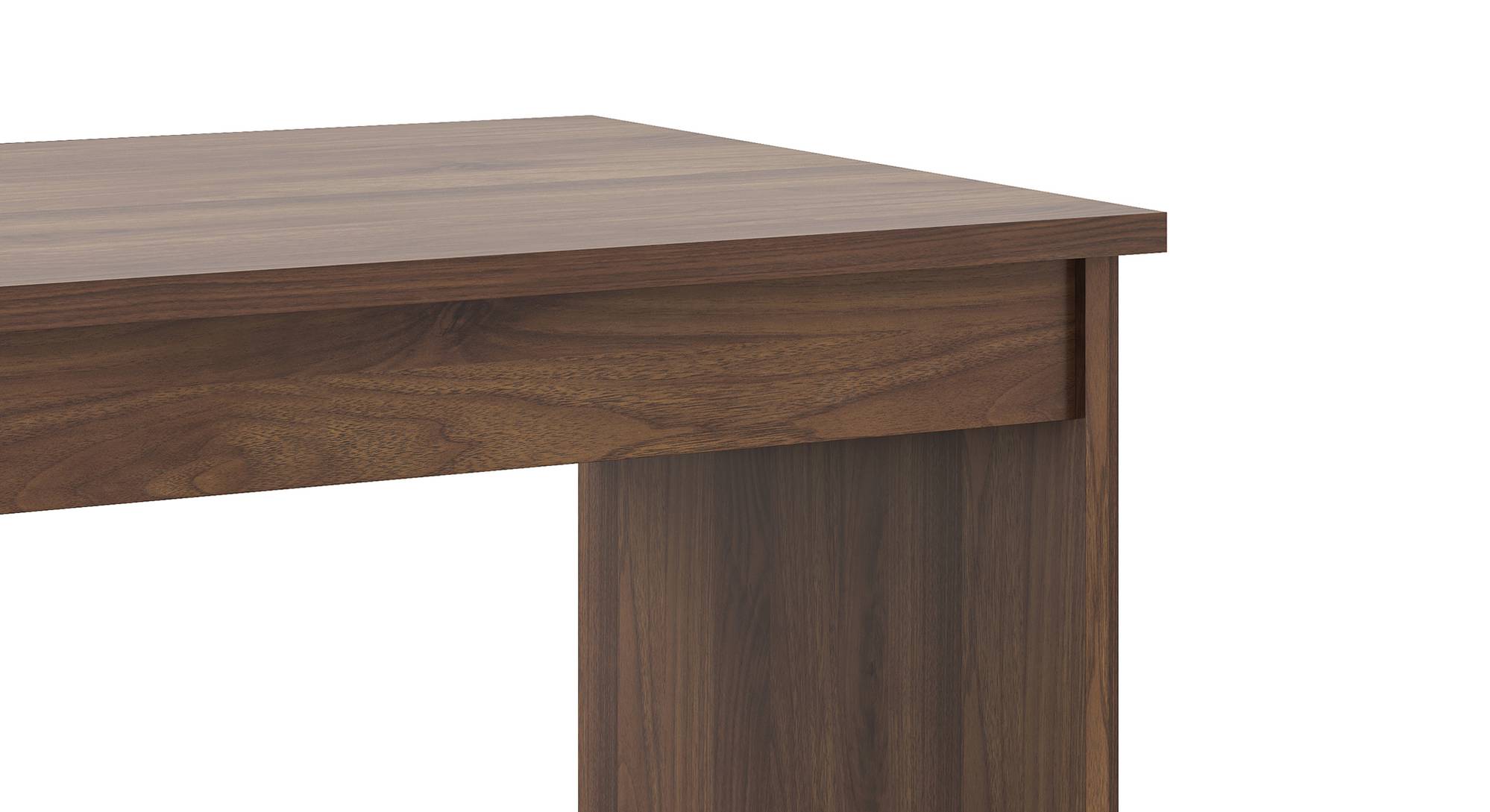 Kevin Engineered Wood Study Table in Classic Walnut Finish Urban Ladder