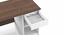 Taylor Free Standing Engineered Wood Storage Study Table (Classic Walnut Finish) by Urban Ladder - Design 1 Dimension - 574631