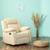 Avalon fabric 1 seater manual recliner in beige colour lp