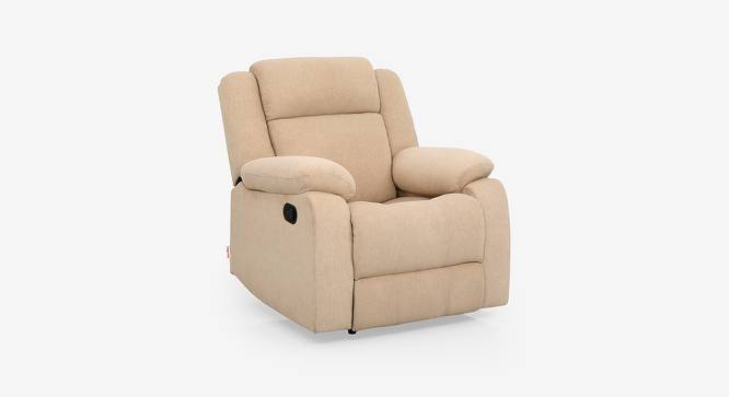 Avalon Fabric 1 Seater Manual Recliner in Beige Colour (Beige, One Seater) by Urban Ladder - Front View Design 1 - 574676