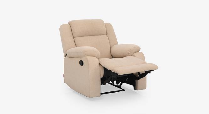 Avalon Fabric 1 Seater Manual Recliner in Beige Colour (Beige, One Seater) by Urban Ladder - Cross View Design 1 - 574700