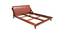 Plush Solid Wood King Size Non Storage Bed (King Bed Size, HONEY Finish) by Urban Ladder - Design 1 Side View - 574717