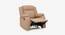 Avalon Fabric 1 Seater Manual Recliner in Brown Colour (Brown, One Seater) by Urban Ladder - Design 1 Side View - 574725