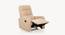 Elysian Fabric 1 Seater Manual Recliner in Beige Colour (Beige, One Seater) by Urban Ladder - Design 1 Side View - 574727