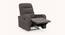 Elysian Fabric 1 Seater Manual Recliner in Grey Colour (Grey, One Seater) by Urban Ladder - Design 1 Side View - 574729