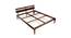 Admire Solid Wood King Size Non Storage Bed (King Bed Size, HONEY Finish) by Urban Ladder - Rear View Design 1 - 574732