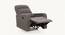 Elysian Fabric 1 Seater Manual Recliner in Grey Colour (Grey, One Seater) by Urban Ladder - Rear View Design 1 - 574751