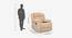 Avalon Fabric 1 Seater Manual Recliner in Beige Colour (Beige, One Seater) by Urban Ladder - Design 1 Dimension - 574791