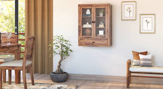 Harwin Wall Mounted Cabinet (Teak Finish) by Urban Ladder - Design 1 Full View - 574800