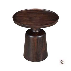 Solid Wood Side Table in Dark Walnut Finish-image-37