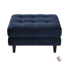 expressionist by mohanbir Brit Ottoman in Midnight Blue Colour-picture-24