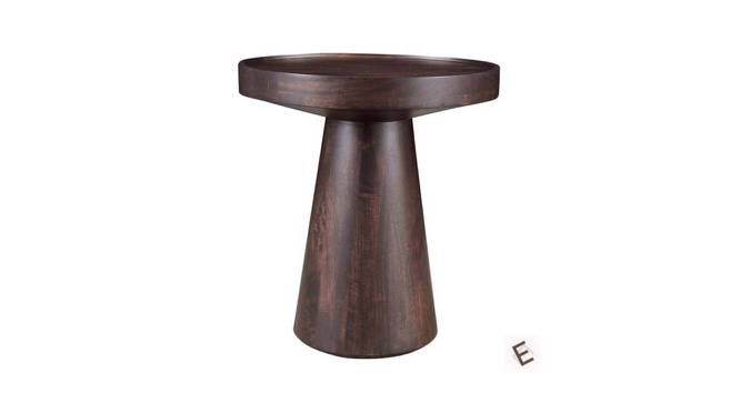 Rossoi Round Solid Wood Side Table (Dark Walnut Finish) by Urban Ladder - Cross View Design 1 - 574847