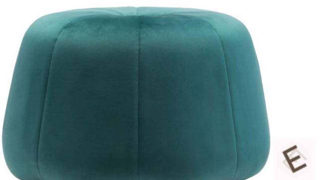 Boho Ottoman in Peacock Teal Colour (Peacock Teal) by Urban Ladder - Cross View Design 1 - 574849