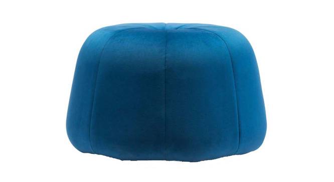 Boho Ottoman in Ocean Blue Colour (Royal Ocean Blue) by Urban Ladder - Cross View Design 1 - 574850