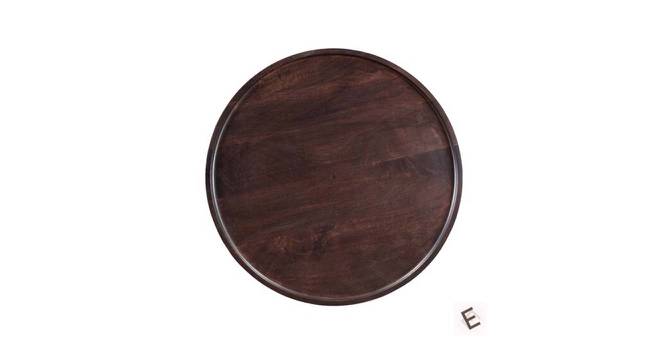Rossoi Round Solid Wood Side Table (Dark Walnut Finish) by Urban Ladder - Front View Design 1 - 574871