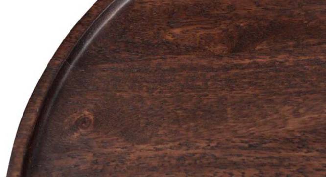 Bauen Round Solid Wood Side Table (Dark Walnut Finish) by Urban Ladder - Front View Design 1 - 574872