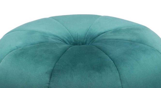 Boho Ottoman in Peacock Teal Colour (Peacock Teal) by Urban Ladder - Front View Design 1 - 574873