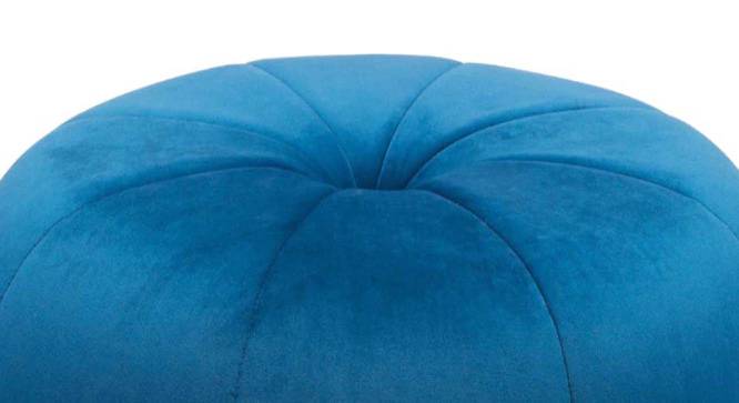 Boho Ottoman in Ocean Blue Colour (Royal Ocean Blue) by Urban Ladder - Front View Design 1 - 574874