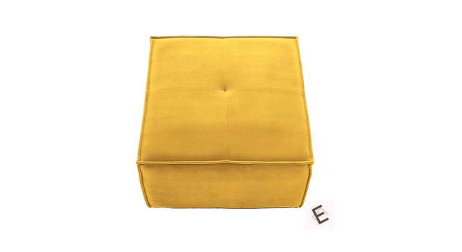 Emmett Ottoman in Daisy Yellow Colour (Prime Daisy Yellow) by Urban Ladder - Front View Design 1 - 574882