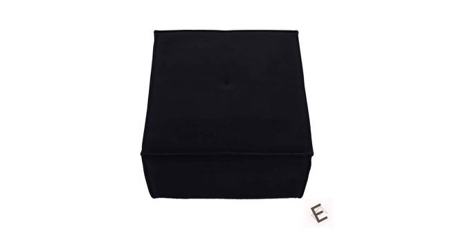 Emmett Ottoman in Black Colour (Black) by Urban Ladder - Front View Design 1 - 574883