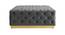 Rainn Ottoman in Midnight Grey Colour (Midnight Grey) by Urban Ladder - Front View Design 1 - 574889
