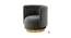Bateau Lounge Chair (Dark Grey) by Urban Ladder - Front View Design 1 - 574892