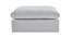 Brit Ottoman in Grey Ash Colour (Ash Grey) by Urban Ladder - Design 1 Side View - 574901