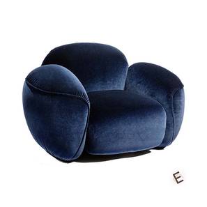 Chair In Greater Noida Design Maaria Fabric Lounge Chair in Stain Blue Colour