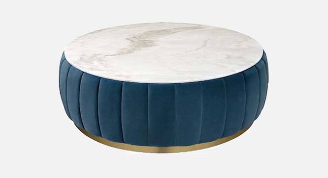 Brit Round Solid Wood Coffee Table (Velvet Finish) by Urban Ladder - Cross View Design 1 - 574934