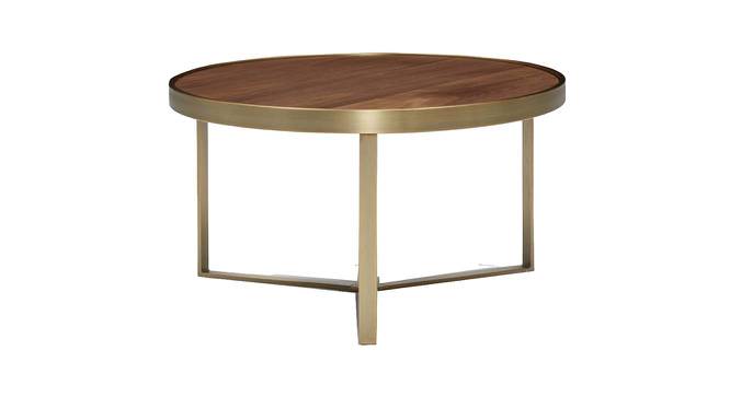 Albertoni Round Engineered Wood Coffee Table (Walnut Finish) by Urban Ladder - Cross View Design 1 - 574936