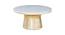 Russel Round Solid Wood Coffee Table (Gold Finish) by Urban Ladder - Cross View Design 1 - 574938