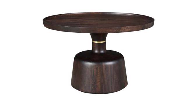 Bauen Round Solid Wood Coffee Table (Dark Walnut Finish) by Urban Ladder - Cross View Design 1 - 574940