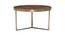 Albertoni Round Engineered Wood Coffee Table (Walnut Finish) by Urban Ladder - Front View Design 1 - 574950