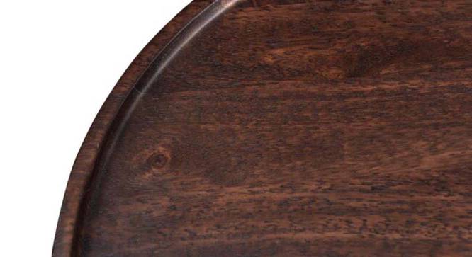 Bauen Round Solid Wood Coffee Table (Dark Walnut Finish) by Urban Ladder - Front View Design 1 - 574954