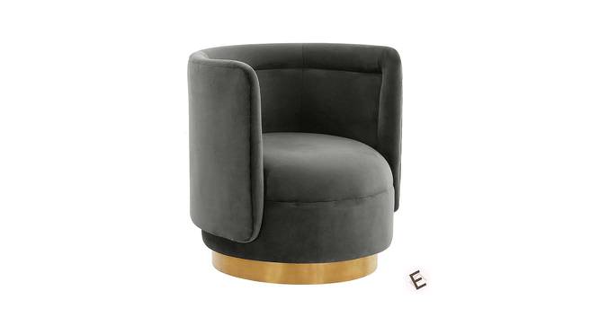 Bateau Lounge Chair (Dark Grey) by Urban Ladder - Design 1 Side View - 574968