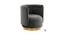 Bateau Lounge Chair (Dark Grey) by Urban Ladder - Design 1 Side View - 574968