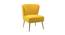 Beato Fabric Accent Chair in Yellow Colour (Yellow, Powder Coating Finish) by Urban Ladder - Front View Design 1 - 575004