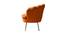 Melta Fabric Accent Chair in Orange Colour (Orange, Powder Coating Finish) by Urban Ladder - Cross View Design 1 - 575013